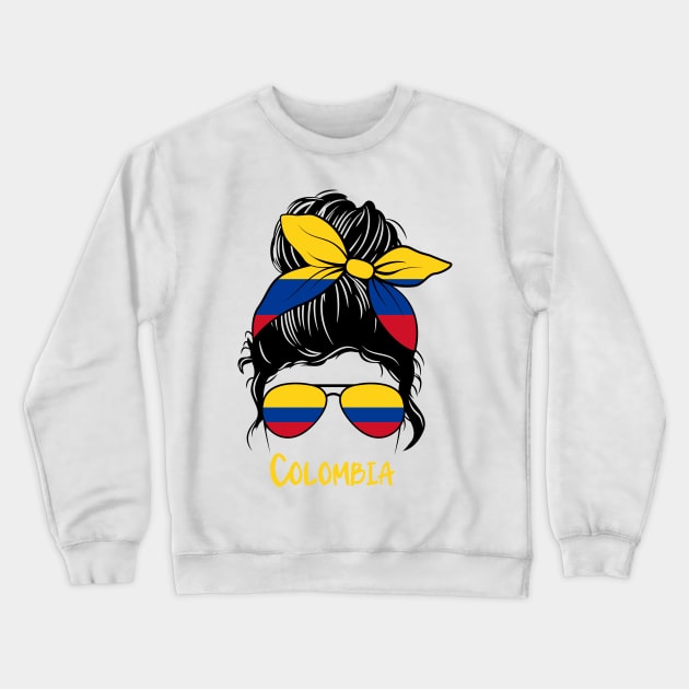 Colombian Girl Colombiana Mujer colombiana colombia Crewneck Sweatshirt by JayD World